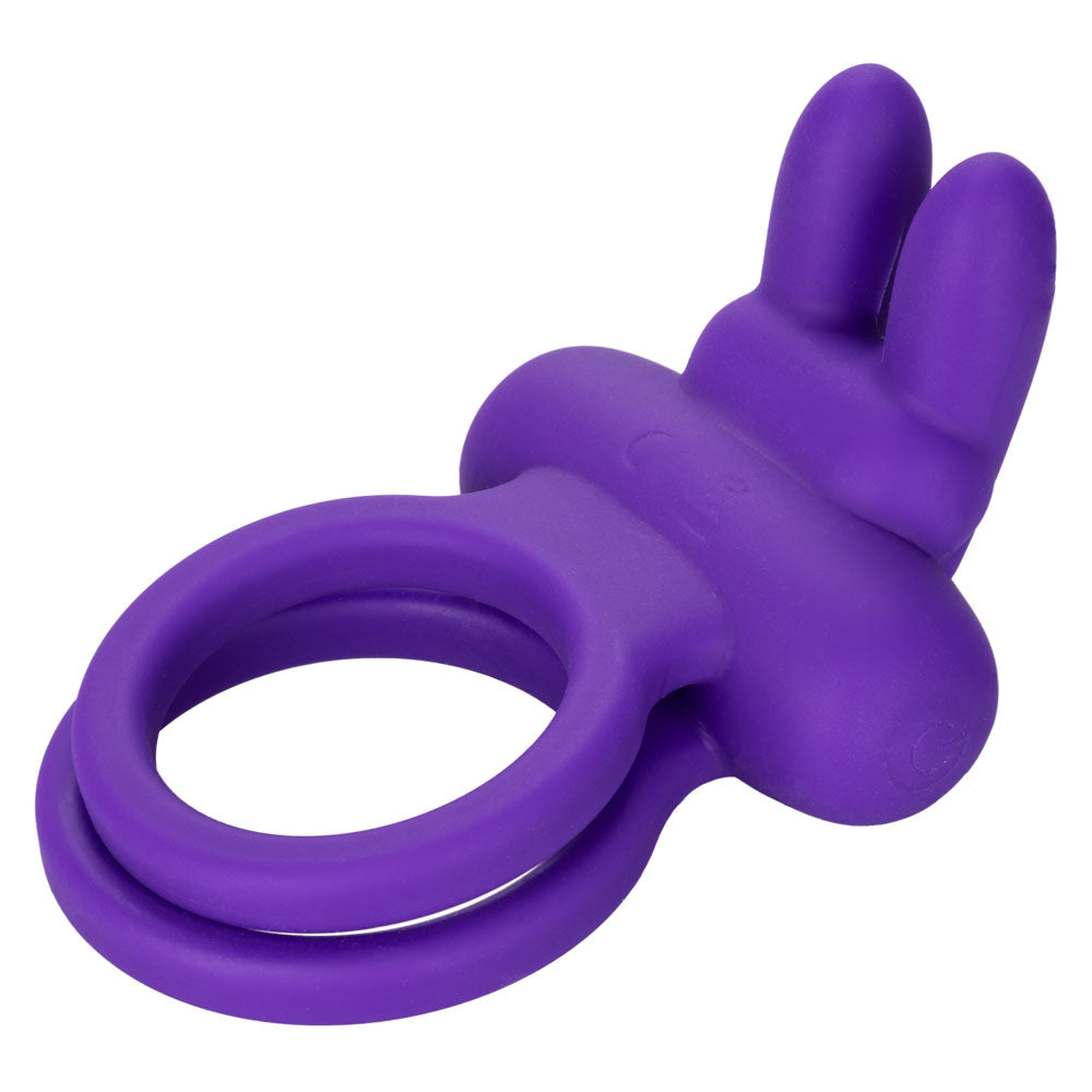 Silicone Dual Rockin Rabbit Vibrating Ring in Purple > Cock Ring > Vibrating