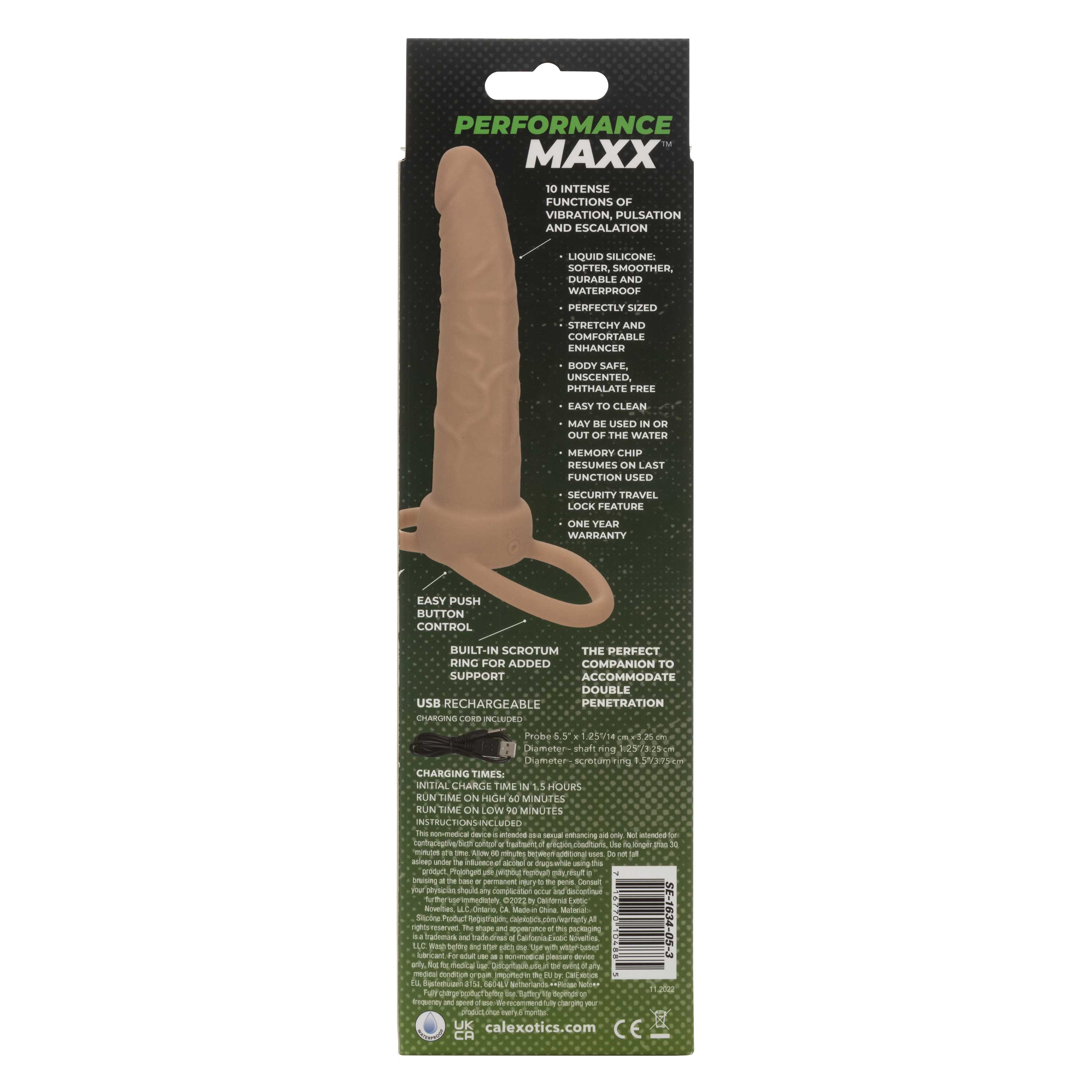 Performance Maxx Dual Penetrator Ivory with 10 Vibration Functions and Dual Support Rings > Dildos > Neutral Dildos