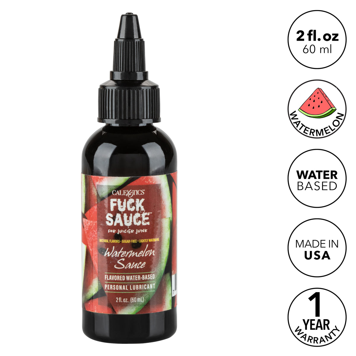 Fuck Sauce Flavored Water-Based Lubricant – 2 Fl. Oz. Strawberry | Watermelon > Lube > Flavoured