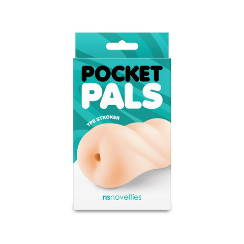 NS Novelties Pocket Pals (Brown) – Body-Safe Anal Stroker Strokers - Manual