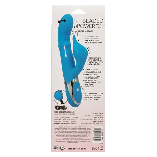 Enchanted Beaded Power G Vibrator Blue > Vibrators > Ladies > Rabbit
