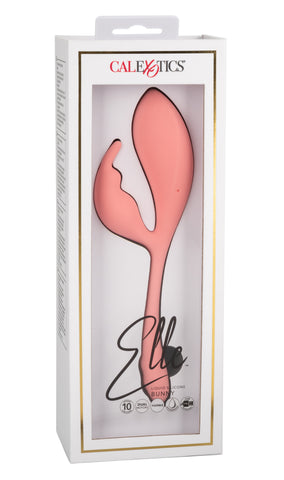 Elle Liquid Silicone Bunny Vibrator in Soft Pink with 10 Vibration Functions and Flexible Body > Vibrators > Ladies > Rabbit