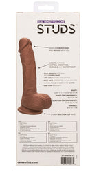 Dual Density Silicone Studs 6.25 Inch Brown > Dildos > Realistic Dildos