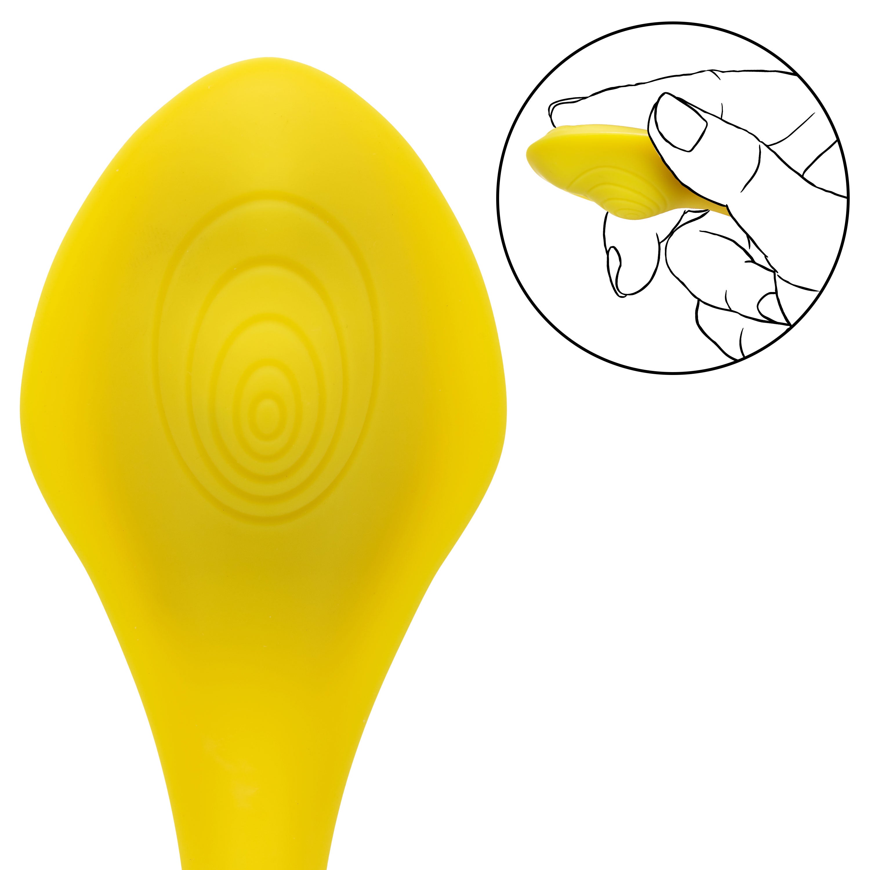 Neon Vibes The Secret Vibe Remote Controlled Yellow Silicone Vibrator > Vibrators > Finger Vibrators