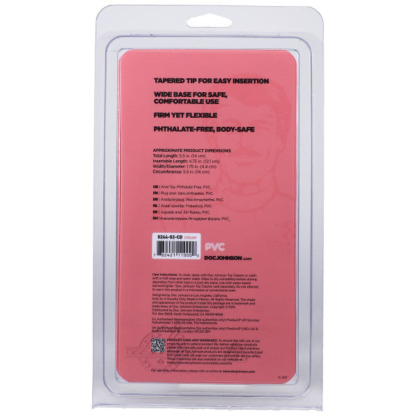 Classic Smooth Butt Plug Medium Flesh Pink 5.5 Inch > Anal Range > Butt Plugs
