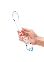 Glas 9.5" Double Play Dual-Ended Glass Dildo with Clear Smooth Design > Glass > Dildos