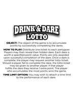 Glitterati Drink and Dare Lotto Game – Interactive Party Game for Hens Celebration > Novelties > Party Supplies