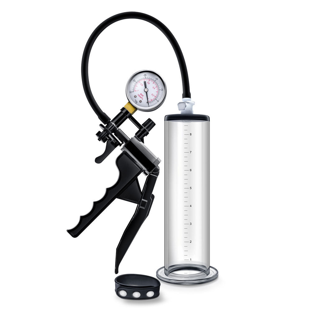 Performance - Vx8 Premium Penis Pump System With Silicone Cock Strap - Clear Clear PUMPS