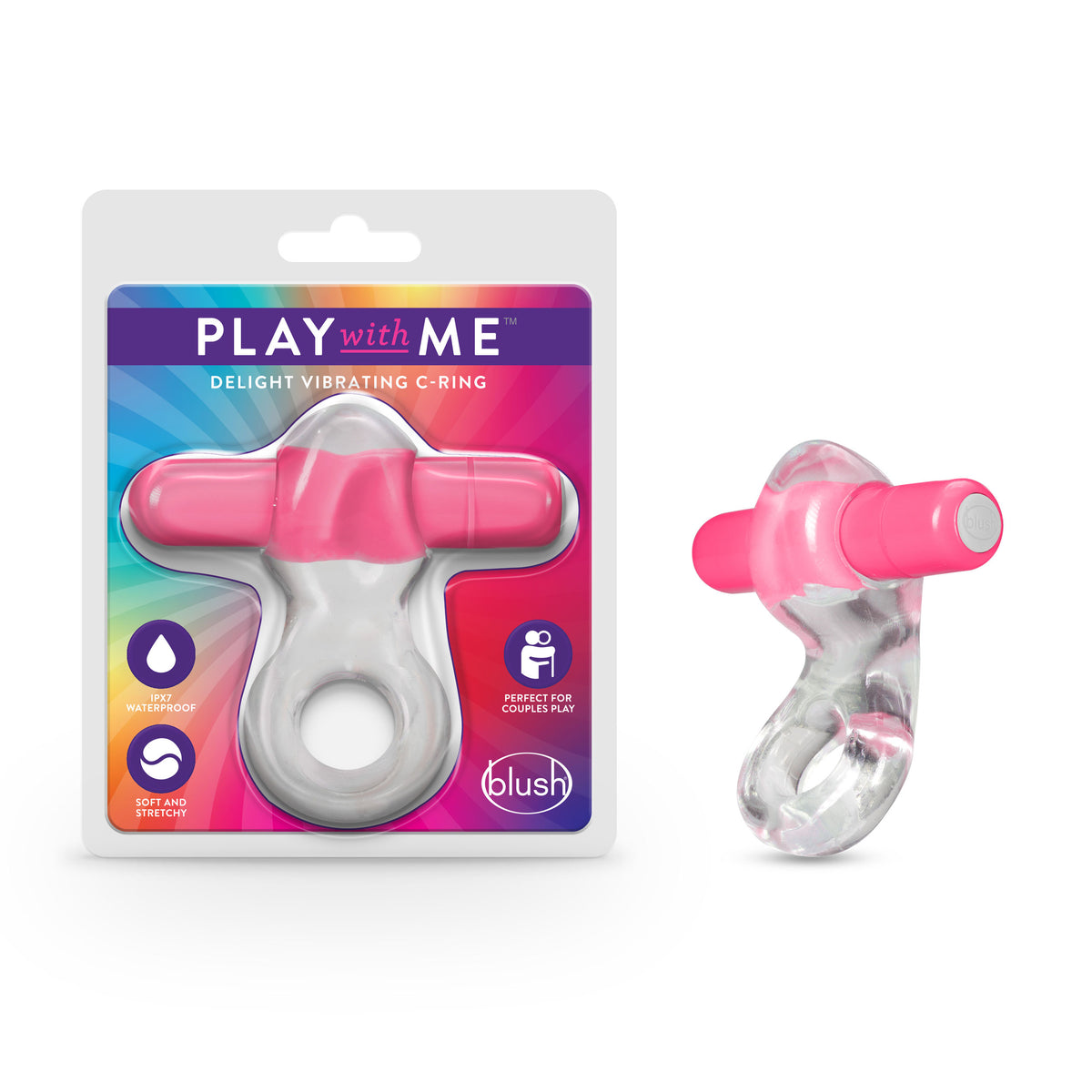 Play With Me Delight – Vibrating Cock Ring Pink > Sex Toys > Couples Toys Main image