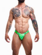 Emerald Clip Tanga Brief Green Small Bikini Underwear