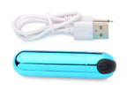 Bang! 10X Vibrating Metallic Bullet Vibrator in Blue > Vibrators > Mini Vibrators