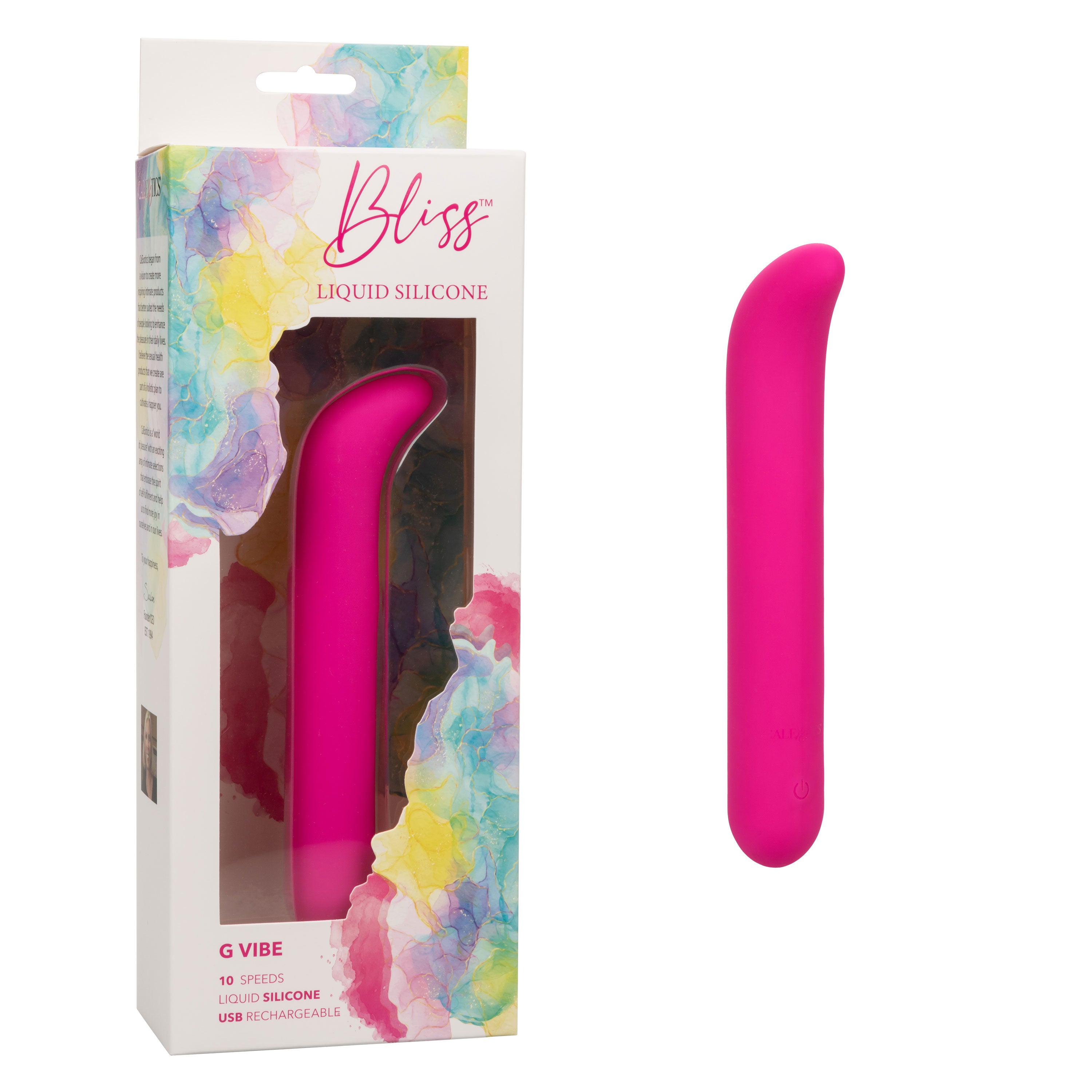 Bliss Liquid Silicone G Vibe Pink 10 Speeds Rechargeable > Sex Toys For Ladies > G-Spot Vibrators