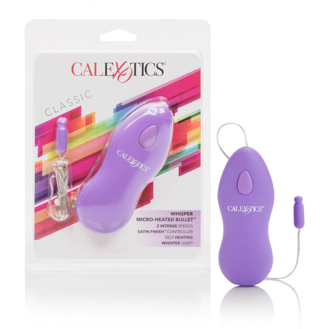 Whisper Micro Heated Bullet Massager in Purple BULLETS