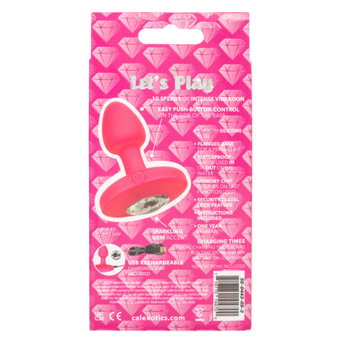 Cheeky Gems Small Rechargeable Vibrating Probe – Flexible Silicone Probe Vibrator Pink > Anal Range > Vibrating Butt Plugs