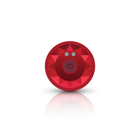 Cheeky Charms Red Vibrating Metal Butt Plug Small > Anal Range > Vibrating Butt Plugs