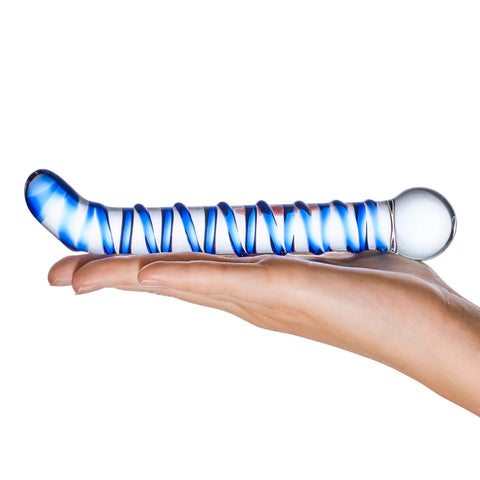 Mr Swirly 6.5 Inch Glass G-Spot Dildo for Intimate Pleasure > Glass > Dildos