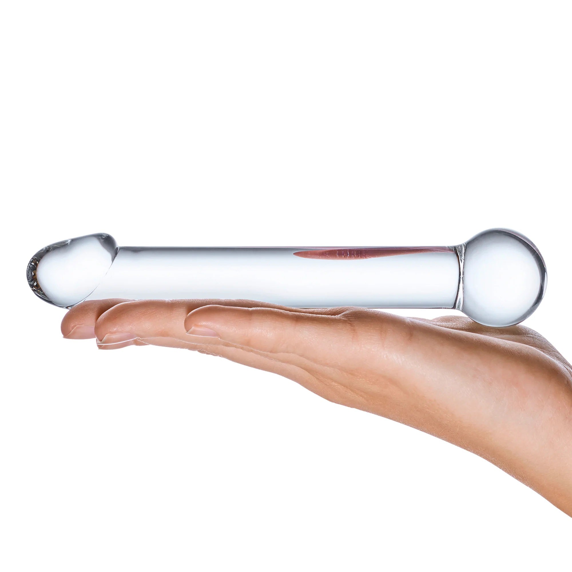 Glas 7 Inch Realistic Head Dildo – Glass Dildo > Glass > Dildos