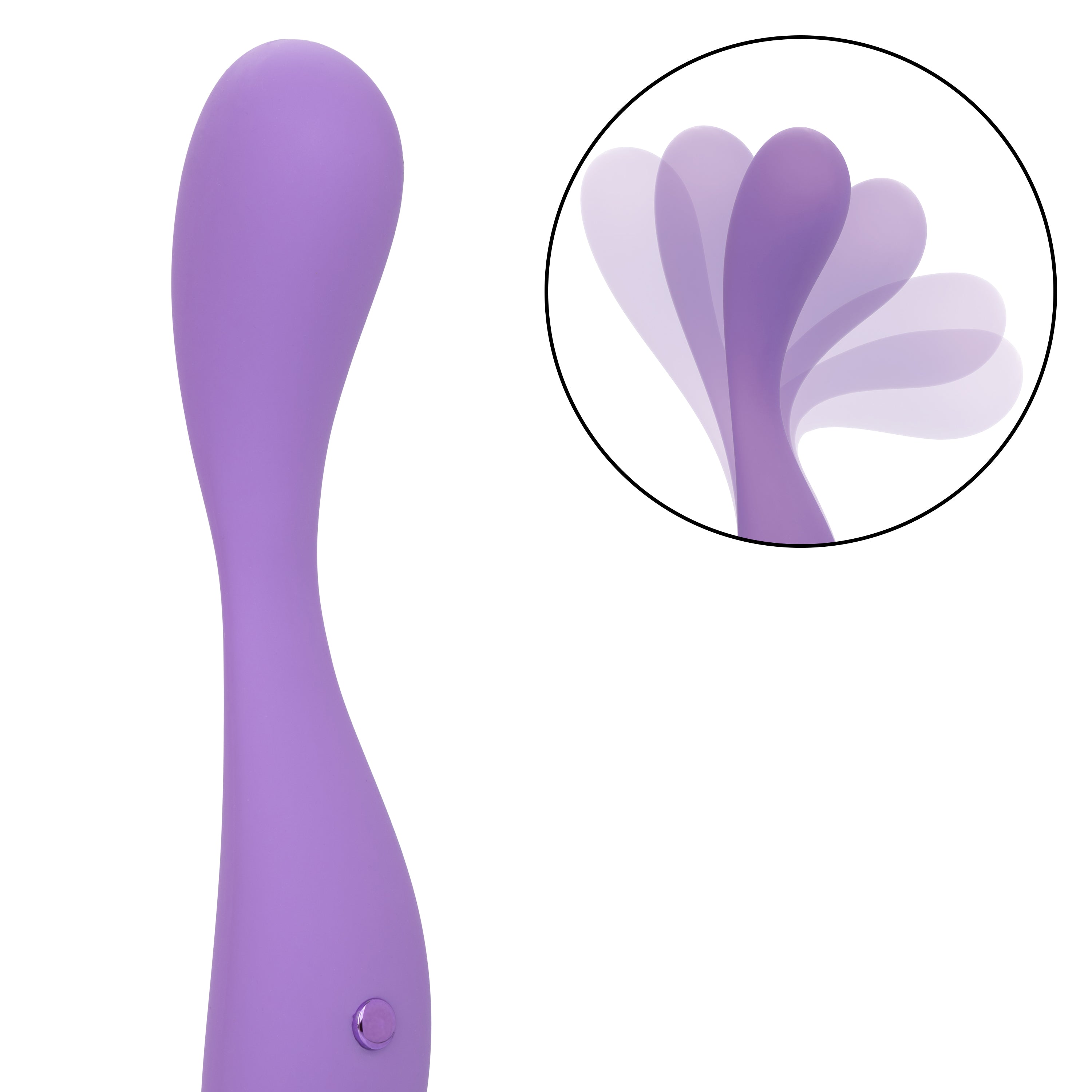 Contour Demi Purple Flexible Liquid Silicone Massager with 10 Vibration Functions and Waterproof Design > Vibrators > Standard Vibrators