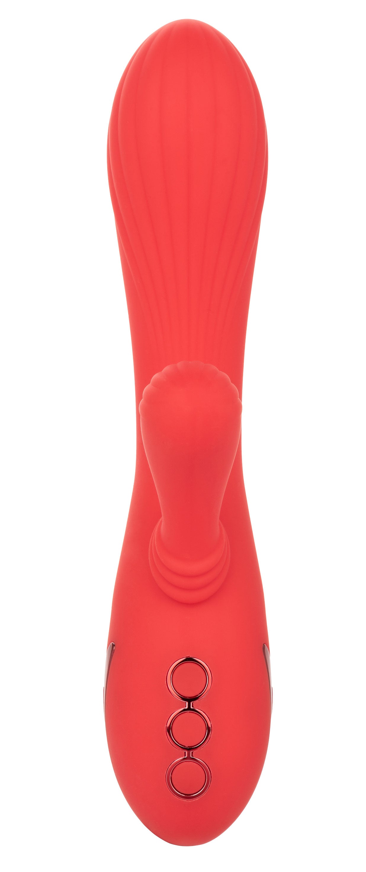 California Dreaming Palisades Passion Red Silicone Heated Massager with Swinging Teaser and Triple Motor Vibrations > Vibrators > Ladies > Rabbit