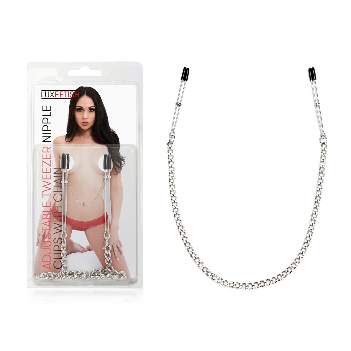 Lux Fetish Adjustable Tweezer Nipple Clips With Chain – Nipple Clips > Sex Toys > Nipple Clips