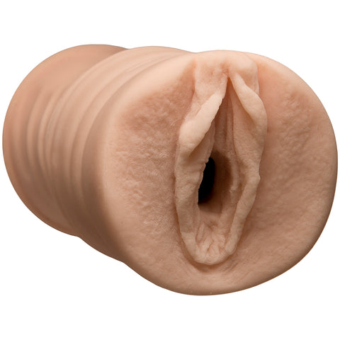 Faye Reagan Molded Pussy Masturbator Sleeve White Edition Black Strokers - Celebrity