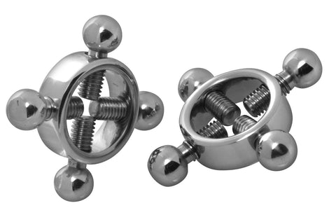Rings of Fire Stainless Steel Nipple Press Set > Sex Toys > Nipple Clamps