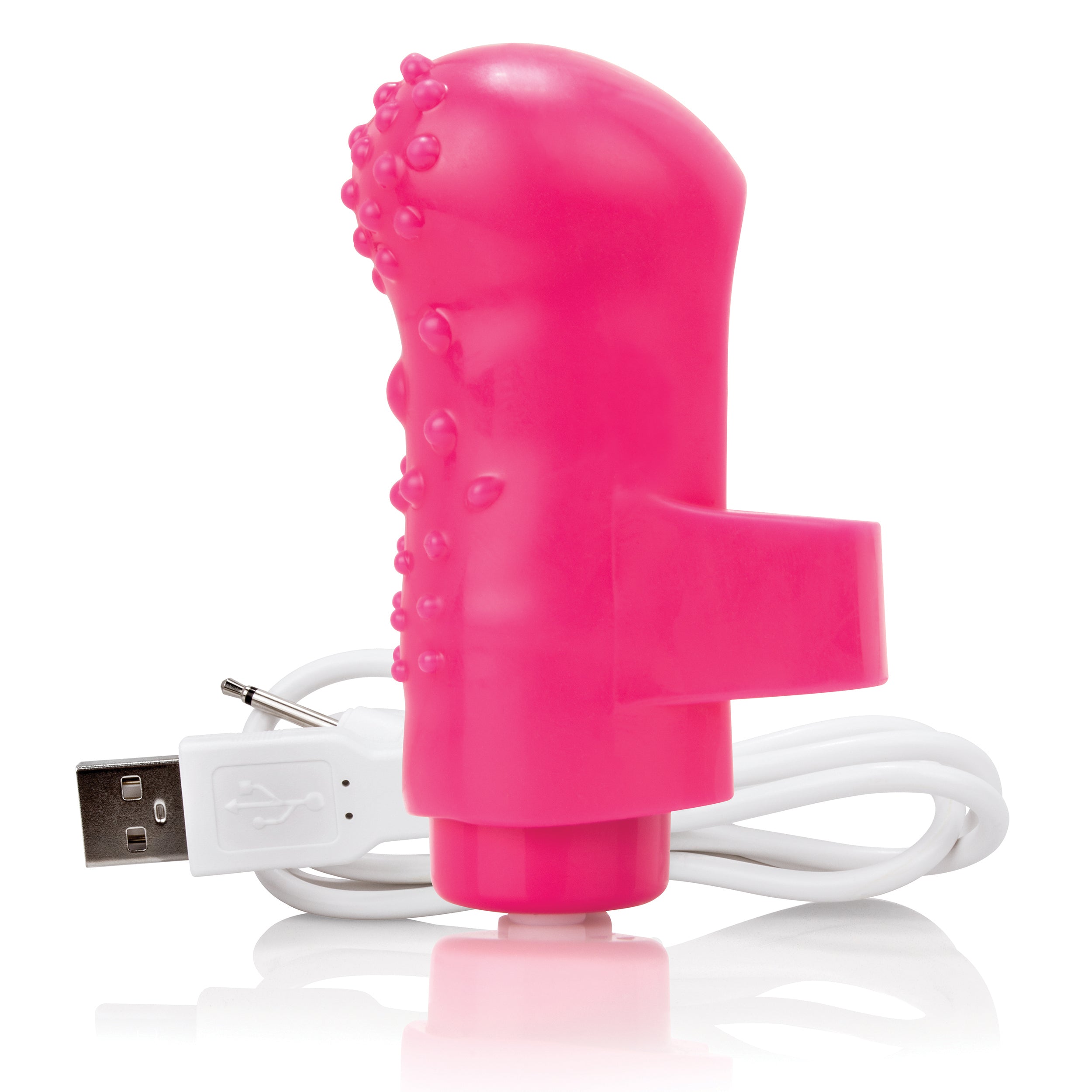 Charged Fing O – Rechargeable Mini Finger Vibrator with Vooom Technology PInk > Vibrators > Finger Vibrators