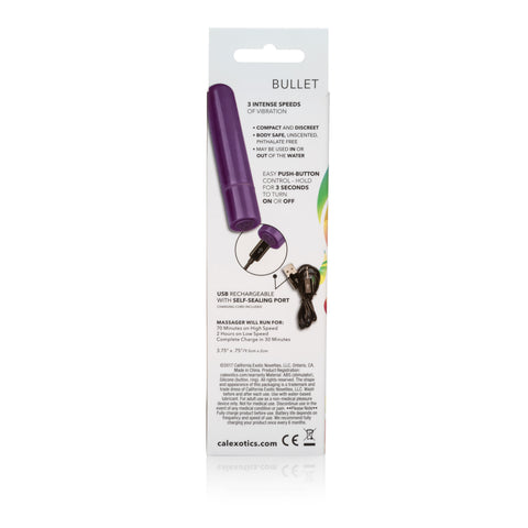 Tiny Teasers Bullet Vibrator Purple Compact Multi-Speed Waterproof > Vibrators > Mini Vibrators