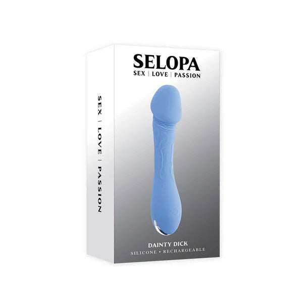 Dainty Dick Slim Silicone (Pink) – Slim Silicone Vibrator Secondary image