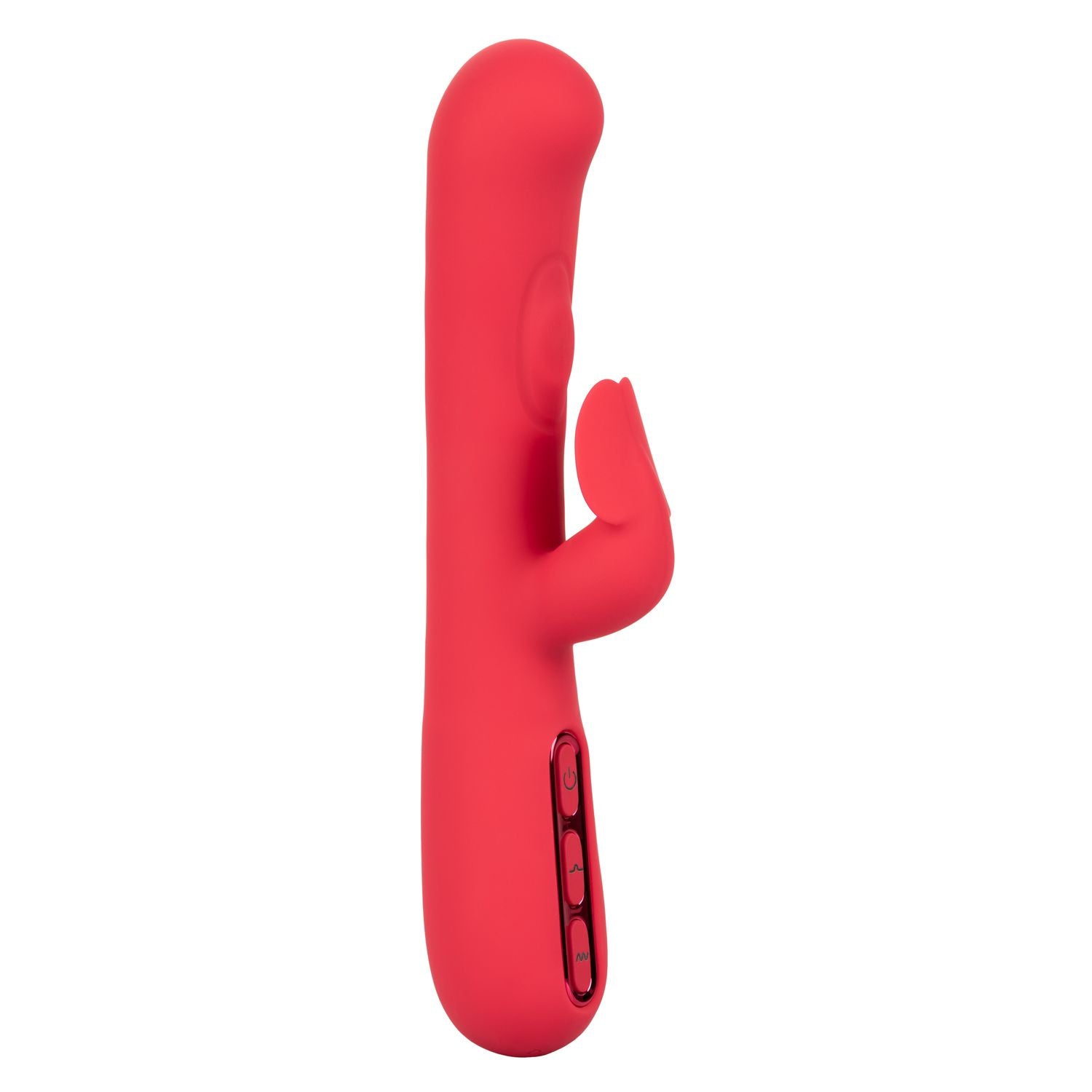 Throb Flutter Red Dual Stimulator Massager with 2x Thumping Action and 7 Vibration Functions, Silicone Waterproof Vibrator > Vibrators > Ladies > Rabbit
