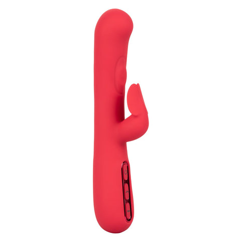 Throb Flutter Red Dual Stimulator Massager with 2x Thumping Action and 7 Vibration Functions, Silicone Waterproof Vibrator > Vibrators > Ladies > Rabbit