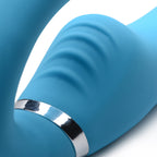 Mighty Rider 10X 8.4 Inch Strapless Strap-On Blue with Remote Control > Dildos > Strapless Strap Ons