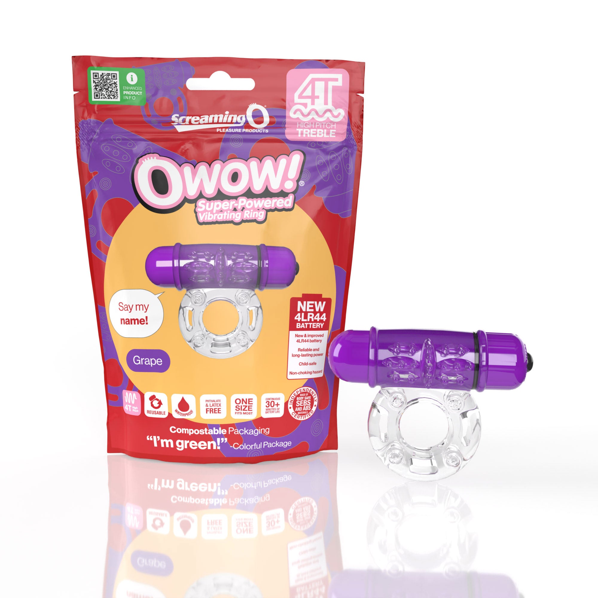 Owow 4T OWow Vibrating Ring – Body-Safe SEBS Material Couples Ring > Cock Ring > Vibrating
