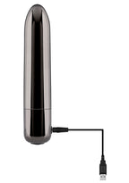 Evolved Real Simple (Black) – USB Rechargeable 10 cm Bullet Vibrator Black > Vibrators > Finger Vibrators