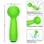 Neon Vibes The Bubbly Vibe Mini Massager in Bright Green with 10 Functions and Rechargeable > Sex Toys > Mini Massagers