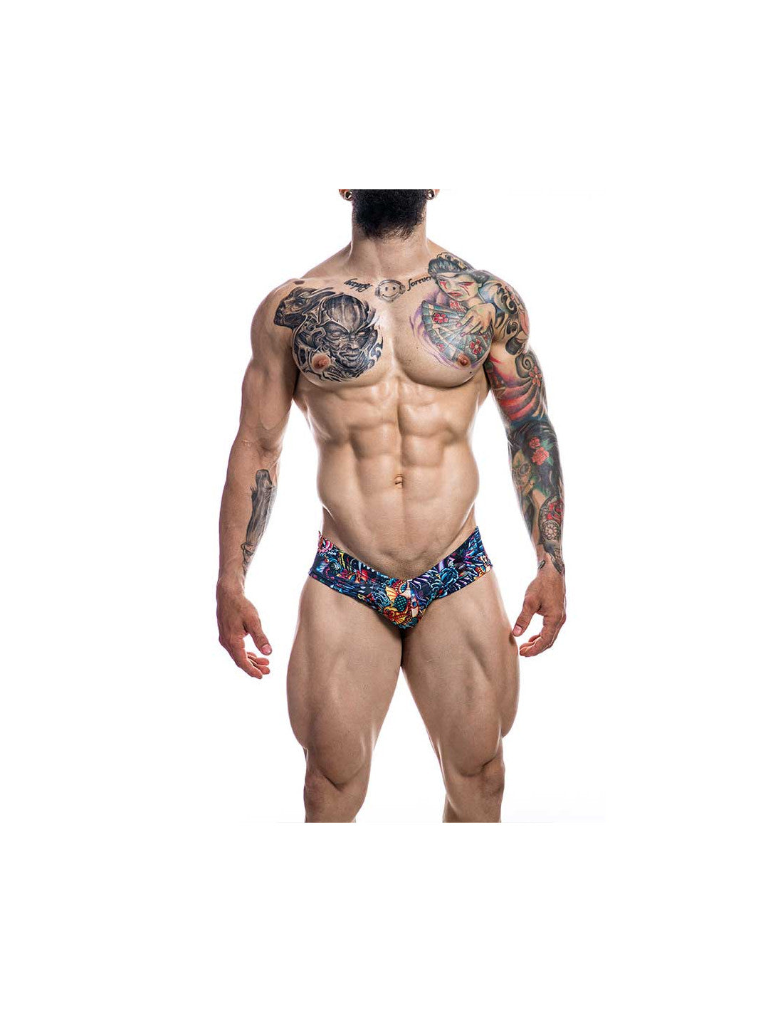 Cut 4 Men High Cut Cheeky Brief Tattoo > Clothes > Mens Briefs