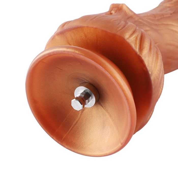 HiSmith - 9.45" Silicone Gold Monster Dildo (KlicLok) Sex Machine Attachments