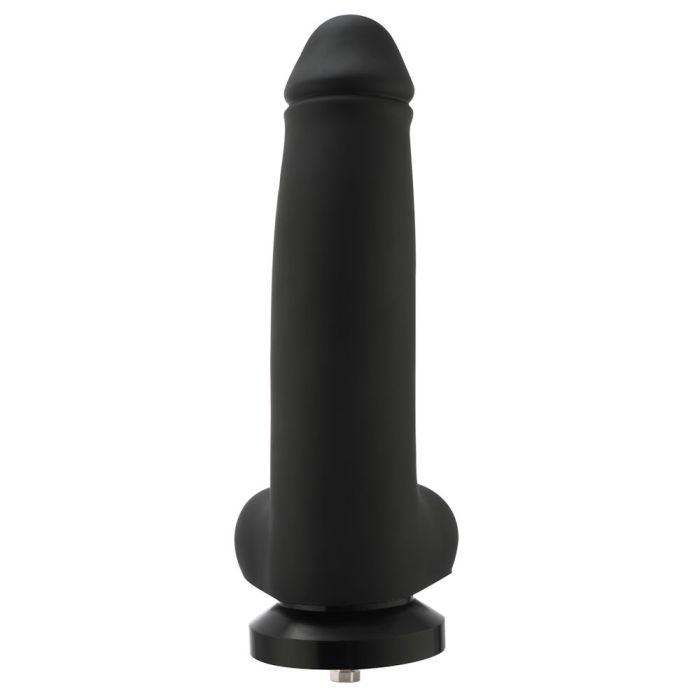 HiSmith - 11.4" Smooth Black Silicone Dildo (KlicLok) Sex Machine Attachments