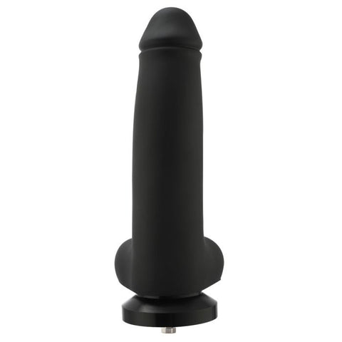 HiSmith - 11.4" Smooth Black Silicone Dildo (KlicLok) Sex Machine Attachments