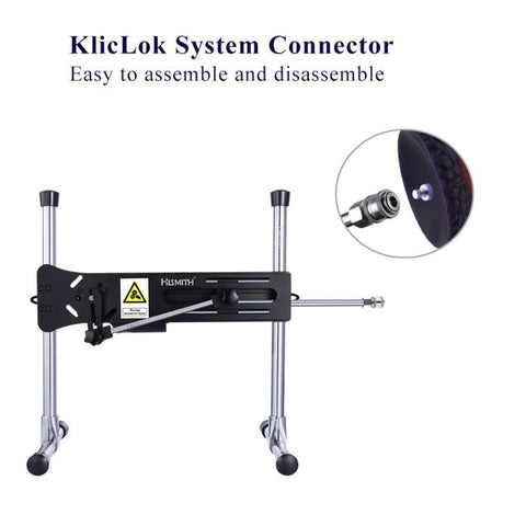 Hismith - 12.4" Silicone Black Super Size Dildo (KlicLok) Sex Machine Attachments