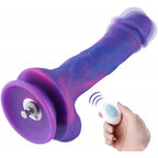 HiSmith 8.38 Inch Purple Silicone Vibrating Dildo Default Title > Sex Toys > Sex Machines > Attachments