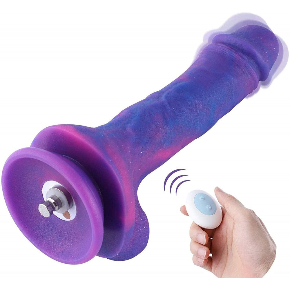 HiSmith 8.38 Inch Purple Silicone Vibrating Dildo Default Title > Sex Toys > Sex Machines > Attachments