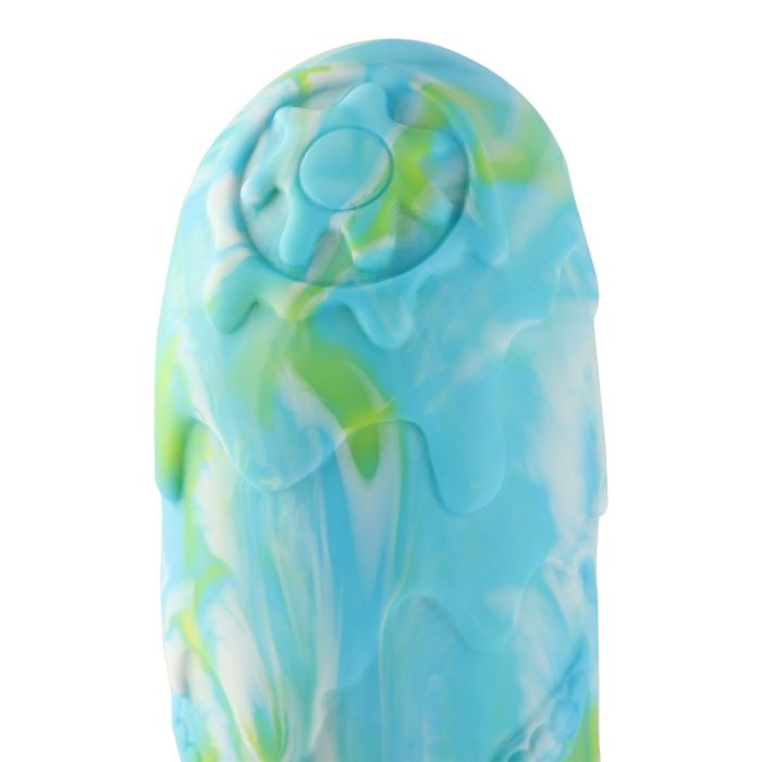 HiSmith - 9.5" Silicone Blue Monster Curved Dildo (KlicLok) Sex Machine Attachments