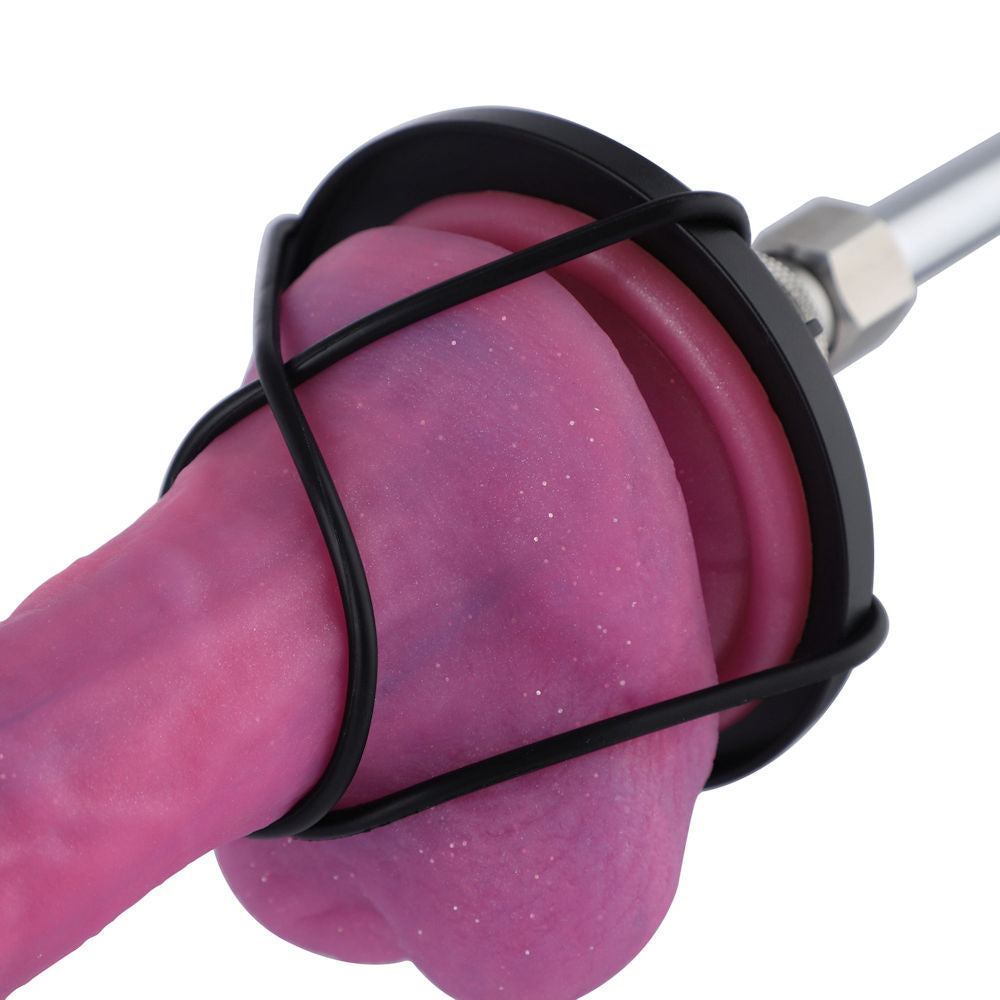 HiSmith Suction Cup Adapter with Rubber Bands – Accessory for Non-Suction Dildos Default Title > Sex Toys > Sex Machines > Connectors