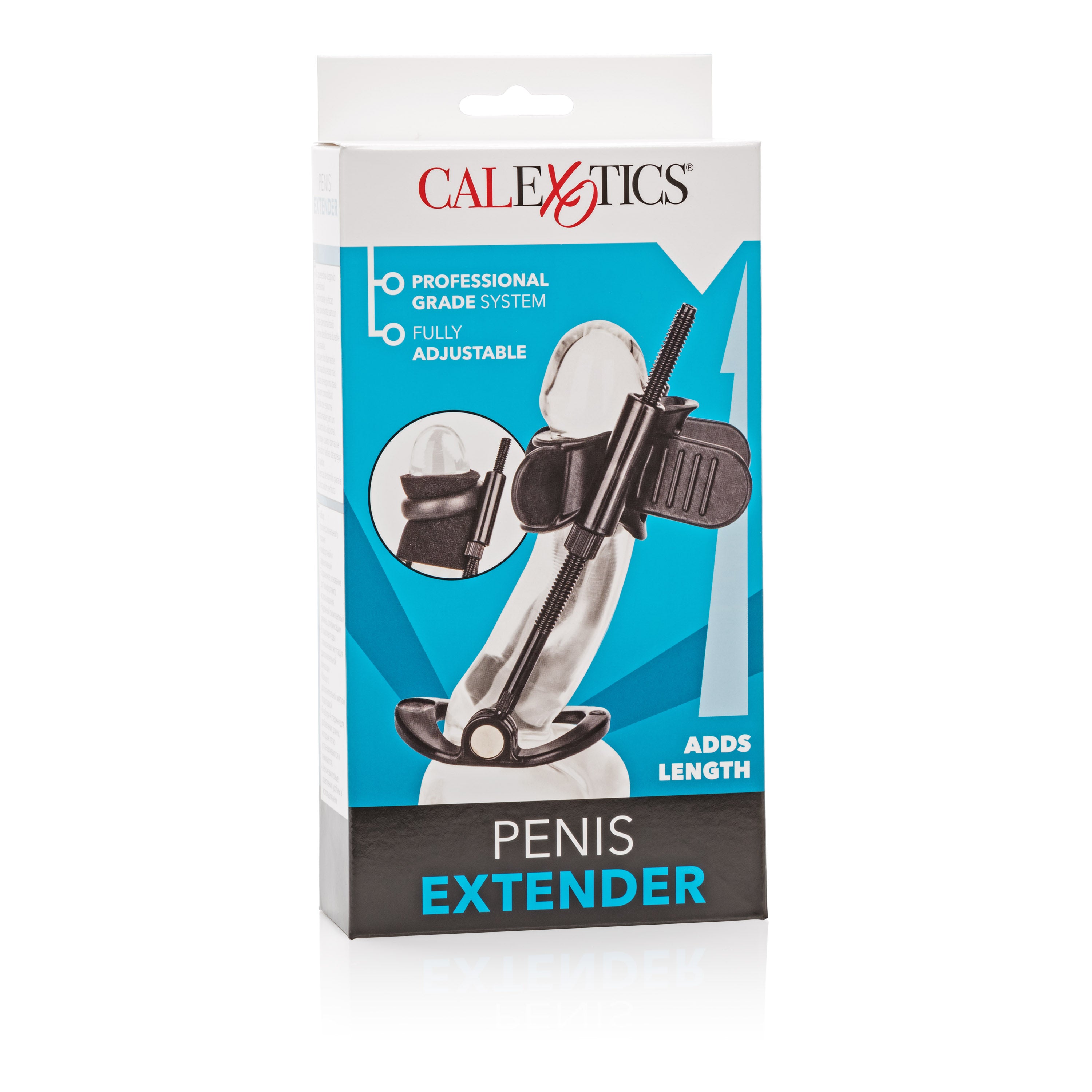 Penis Extender Professional Grade Adjustable Lengthening System with Silicone Strap and Removable Extender Rods SLEEVES