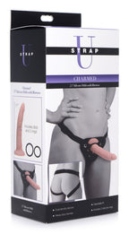 Charmed 7.5 Inch Silicone Dildo with Harness in Flesh Color > Dildos > Strap On Harnesses