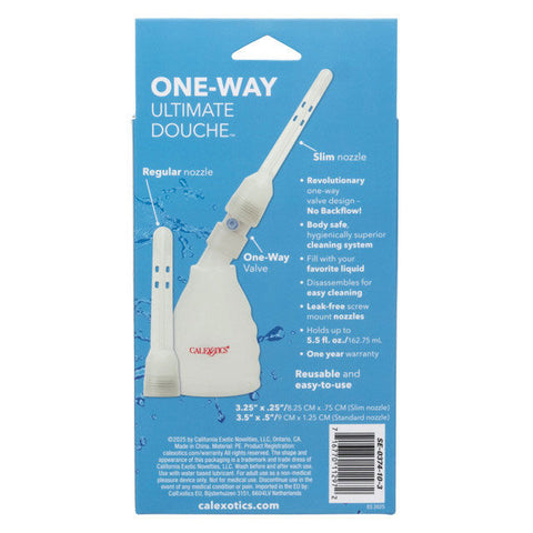 One-Way Ultimate Douche Enema Kit with Backflow Prevention Valve Douches
