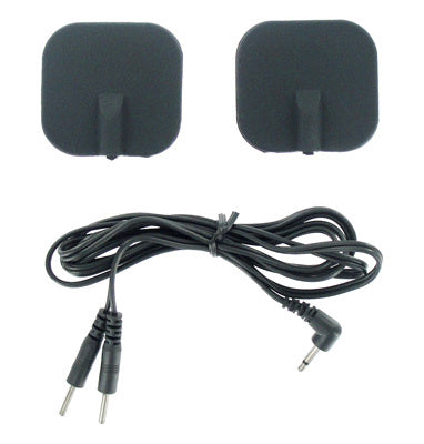 Zeus Deluxe Black Electro Pads Pack of Two E-STIM TOYS
