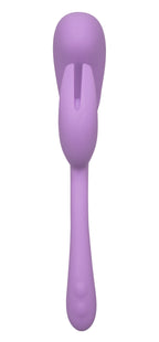 Elle Liquid Silicone Dual Flicker Vibrator in Purple with 10 Vibration Functions and Rechargeable > Vibrators > Ladies > Rabbit