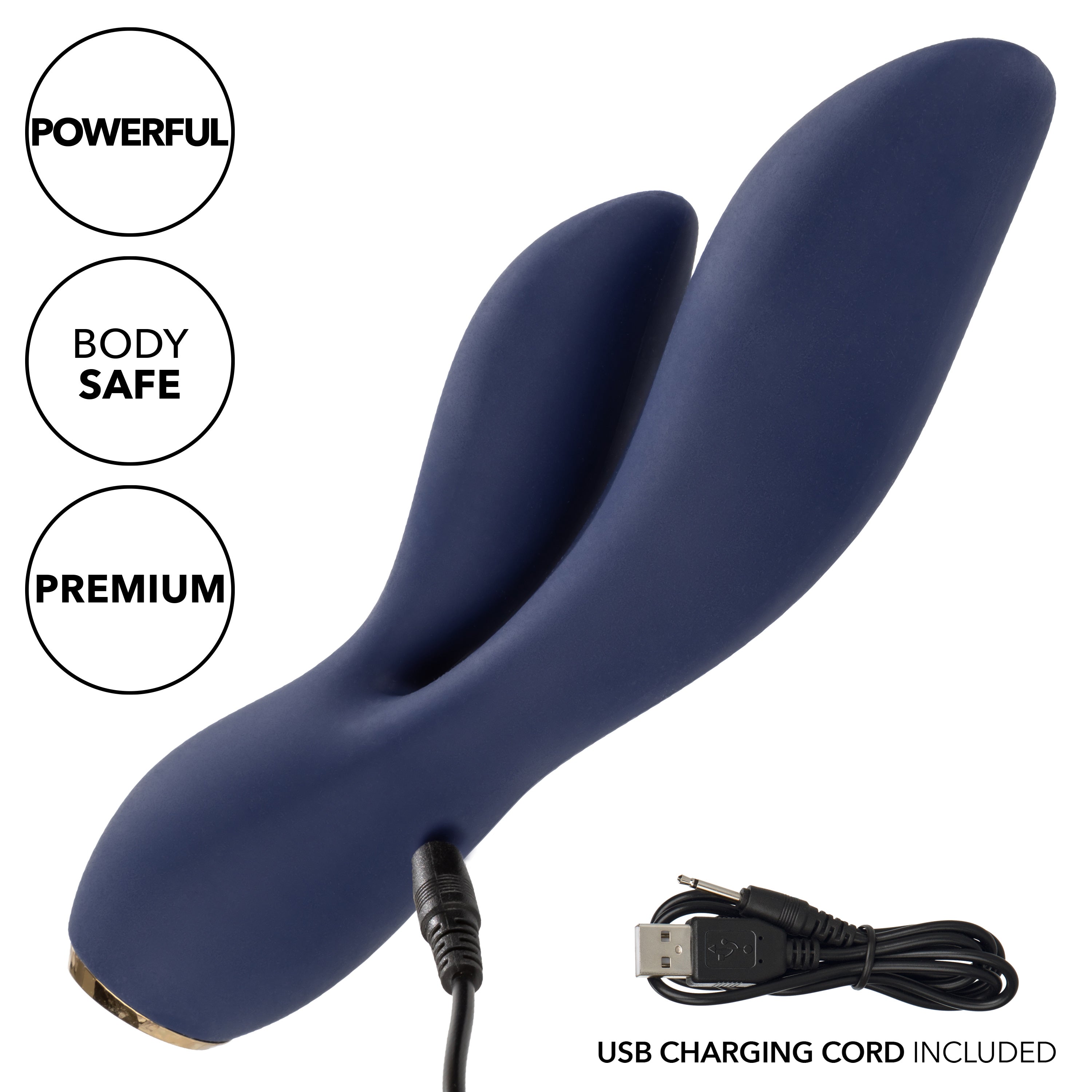 Chic Lilac Silicone Dual Motor Vibrator with Gold Accents – 10 Vibration Speeds, Rechargeable, Waterproof, Flexible Design > Vibrators > Ladies > Rabbit